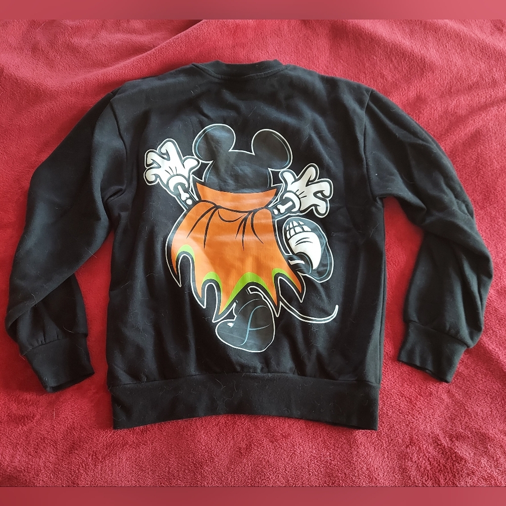 Disney Mickey Mouse Skeleton Vampire Graphic Hall… - image 6